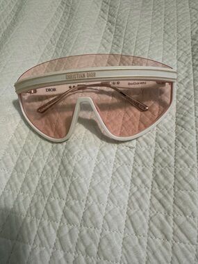 Dior style Cream and Pale Pink Logo Strap